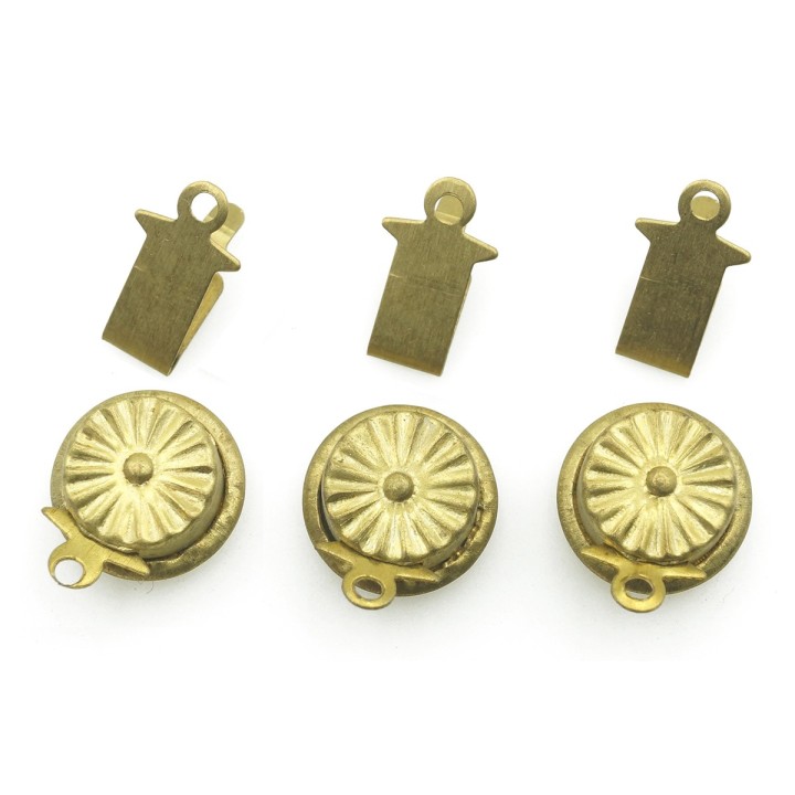Broche 2pz de laton 10mm
