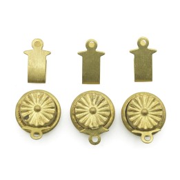 Broche 2pz de laton 10mm