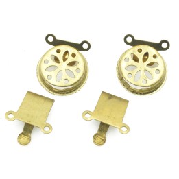 Broche 2pz de laton 13mm