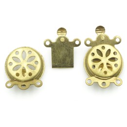 Broche 2pz de laton 13mm
