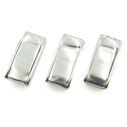 Broche 20x5mm de laton plateado