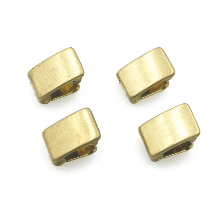 Broche 9x6mm de laton caja