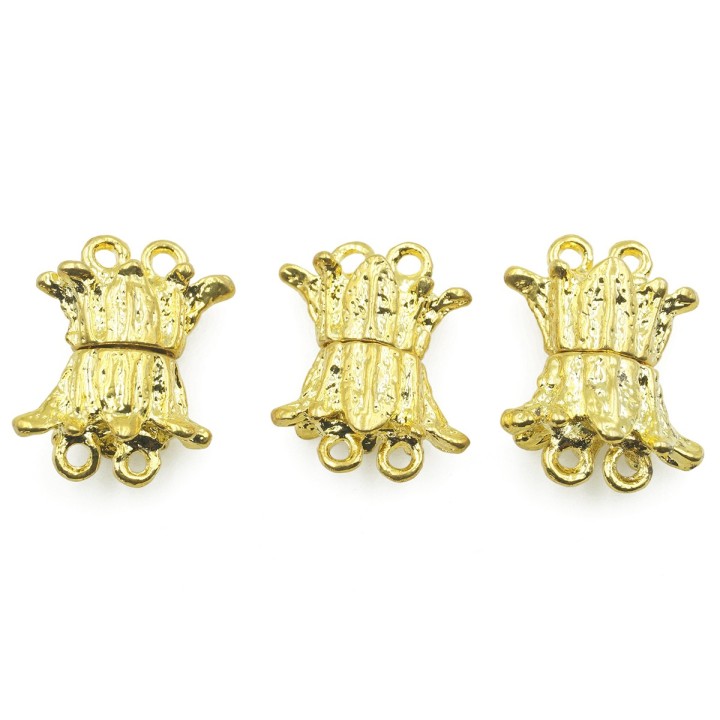 Broche 2pz de laton iman igp 19x5mm