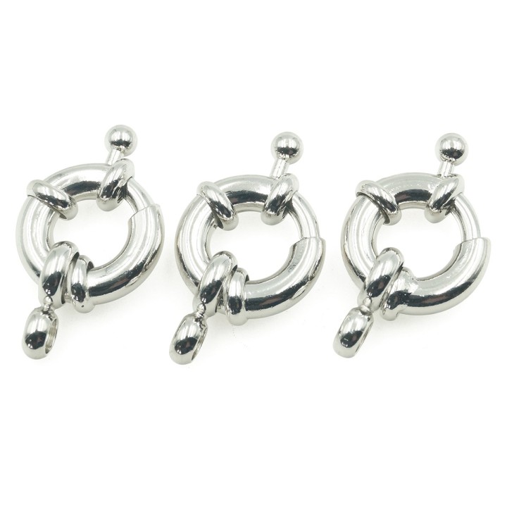 Broche 13mm de laton rodio