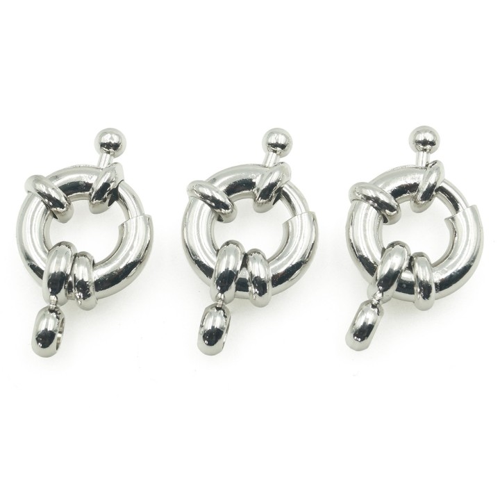 Broche 11mm de laton rodio