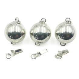 Broche 2pz de laton 14mm rodio