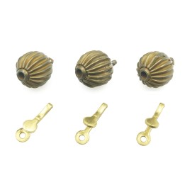 Broche 2pz de laton 8mm