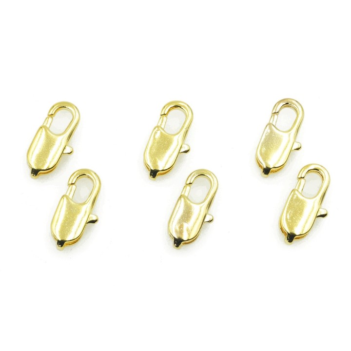 Broche 12x4.5mm de laton dorado