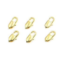 Broche 10x4mm de laton dorado