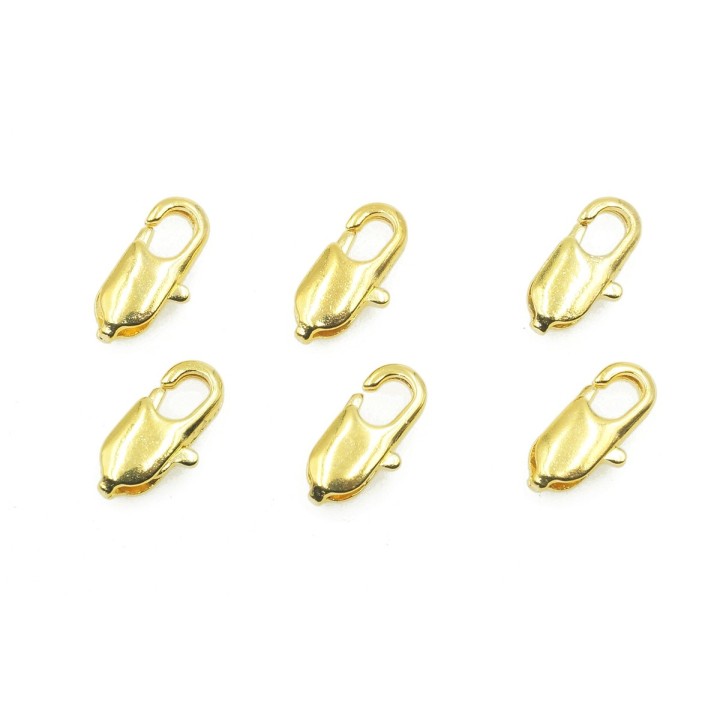 Broche 10x4mm de laton dorado
