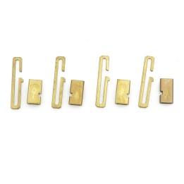 Broche 2pz de laton 14.3x3.5mm