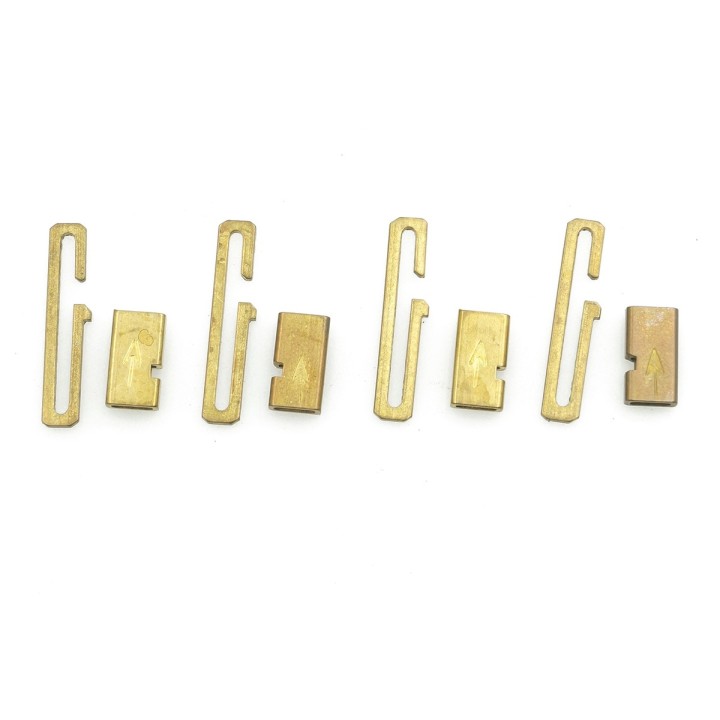 Broche 2pz de laton 14.3x3.5mm