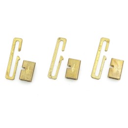Broche 2pz de laton 16.5x4.7mm