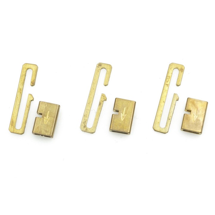 Broche 2pz de laton 16.5x4.7mm