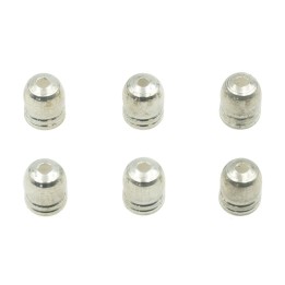 Terminal 4x5mm de laton para collar y pulsera plateado