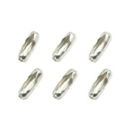 Terminal 9x3mm de laton para collar y pulsera niquelado