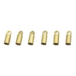 Terminal 8x3mm de laton para collar y pulsera