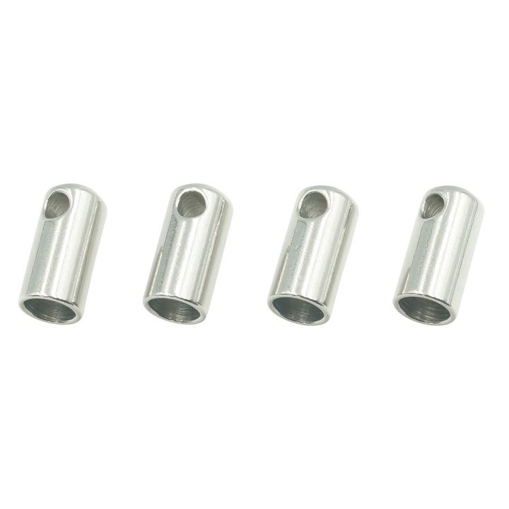 Terminal 9x4mm de acero inoxidable para collar y pulsera