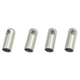 Terminal 8x3mm de acero inoxidable para collar y pulsera