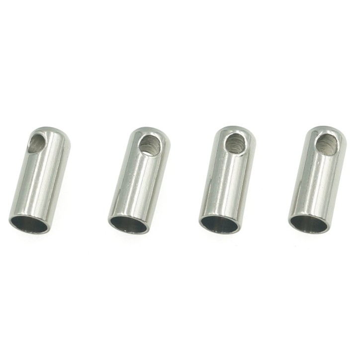 Terminal 8x3mm de acero inoxidable para collar y pulsera