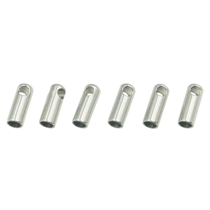 Terminal 7x3mm de acero inoxidable para collar y pulsera