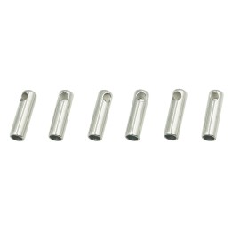Terminal 7x2mm de acero inoxidable para collar y pulsera