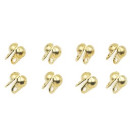 Terminal 3mm de laton para collar y pulsera igp
