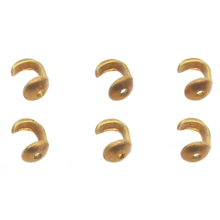 Terminal 4mm de laton para collar y pulsera