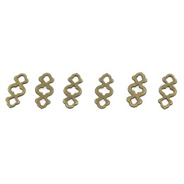 Terminal 9x4mm de laton para collar y pulsera