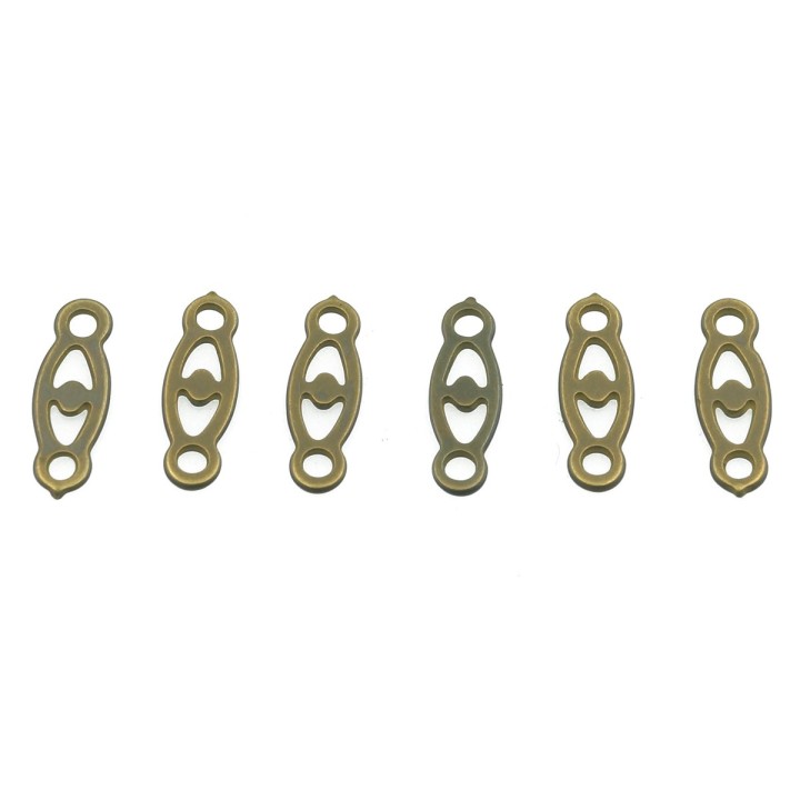 Terminal 9x3mm de laton para collar y pulsera