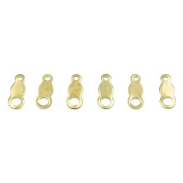 Terminal 8x3mm de laton para collar y pulsera