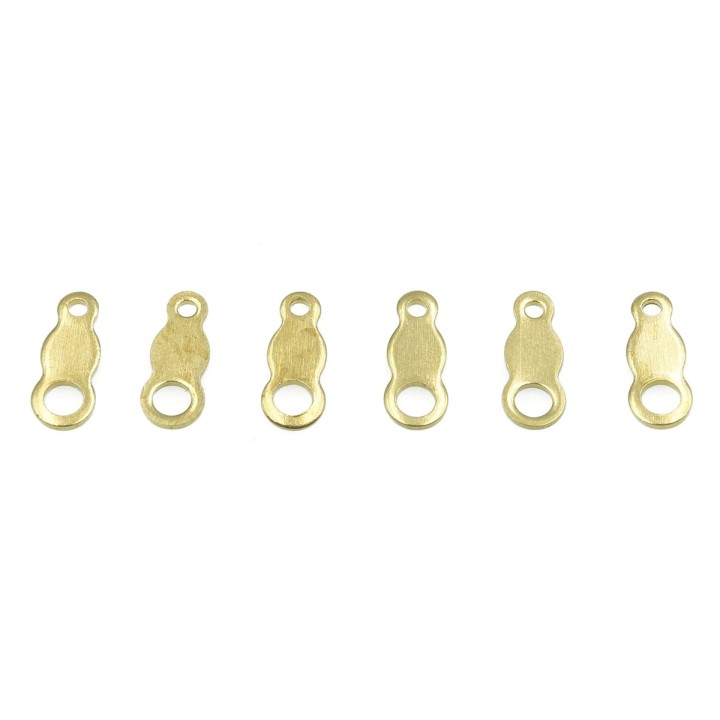 Terminal 8x3mm de laton para collar y pulsera