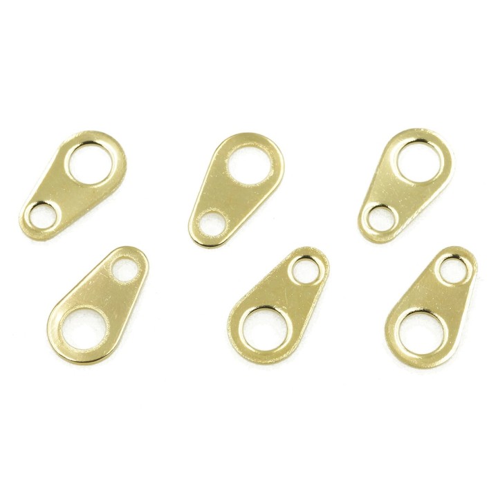 Terminal 9x6mm de laton para collar y pulsera igp