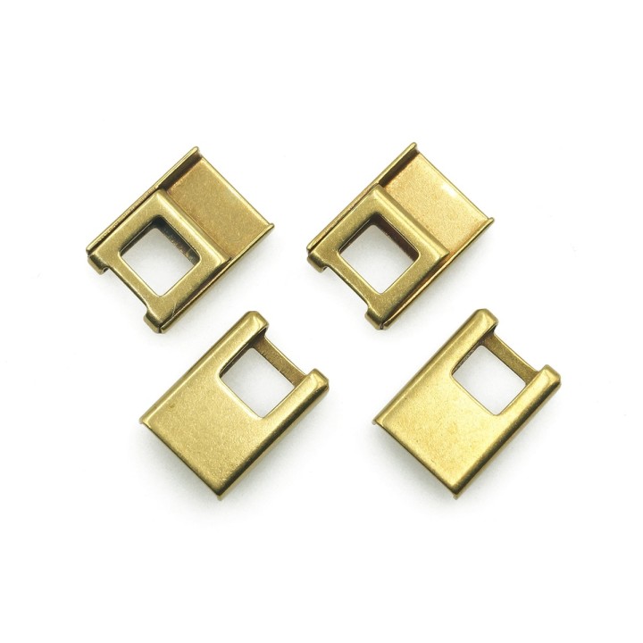 Terminal 10x7mm de laton para collar y pulsera
