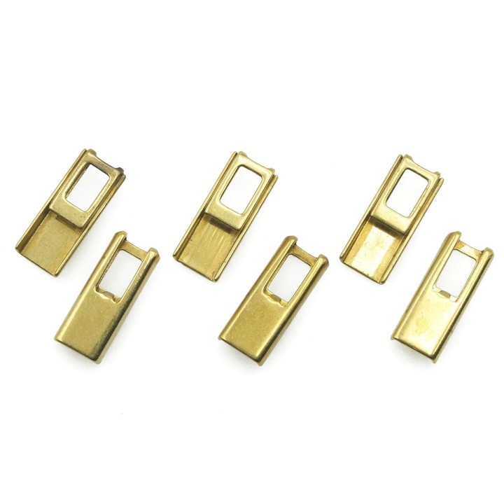 Terminal 11x4mm de laton para collar y pulsera