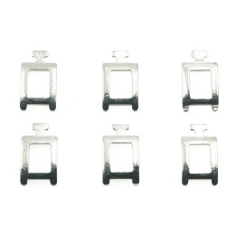 Terminal 6mm de laton para collar y pulsera cuadrada irp