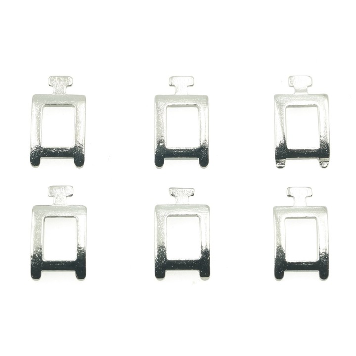 Terminal 6mm de laton para collar y pulsera cuadrada irp