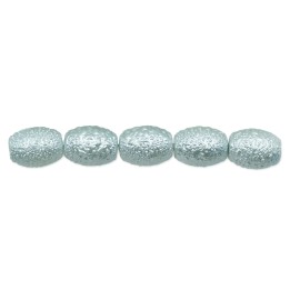 Perla ice oval 10x8mm de vidrio para collar pulsera y aretes