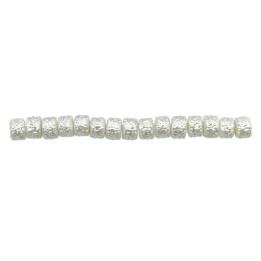 Perla cilindro ice 4x3mm de vidrio para collar pulsera y aretes