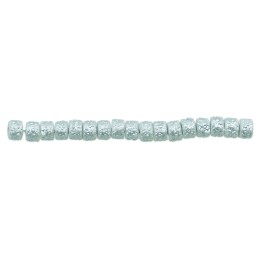 Perla cilindro ice 4x3mm de vidrio para collar pulsera y aretes