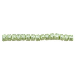 Perla cilindro ice 4x3mm de vidrio para collar pulsera y aretes