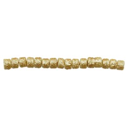 Perla cilindro ice 4x3mm de vidrio para collar pulsera y aretes