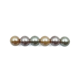 Perla con nudo 10mm de vidrio para collar pulsera y aretes