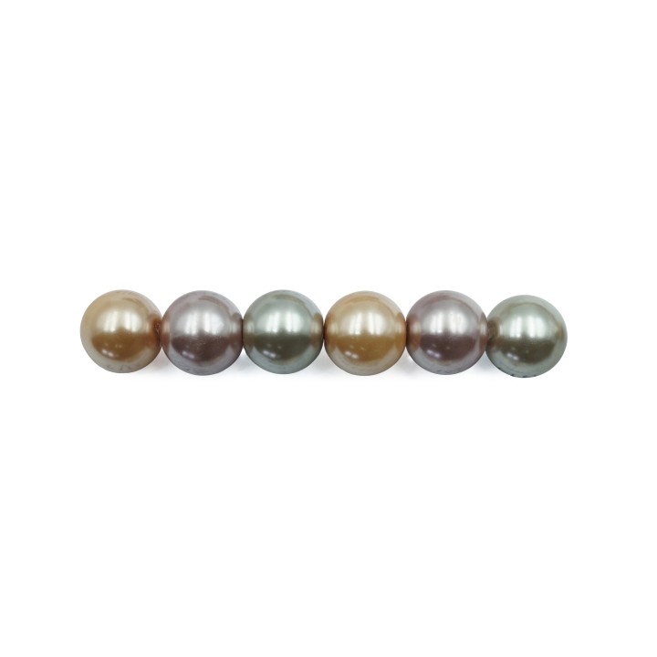 Perla con nudo 10mm de vidrio para collar pulsera y aretes