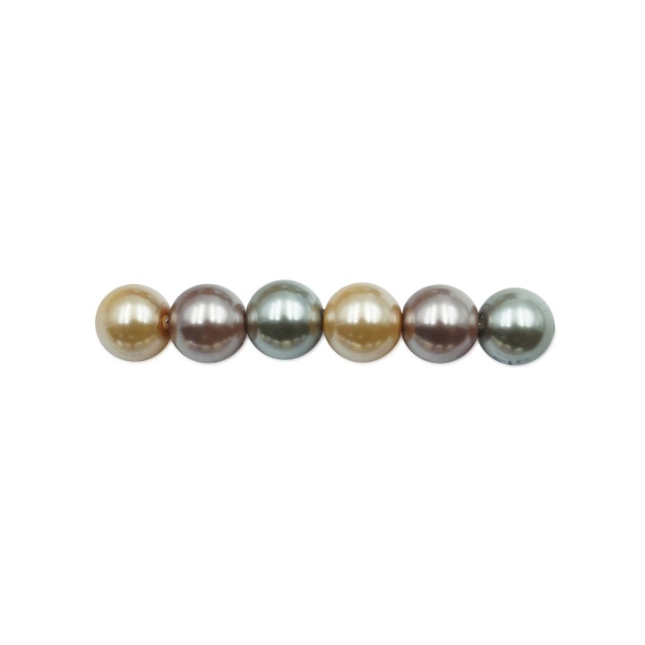 Perla con nudo 8mm de vidrio para collar pulsera y aretes