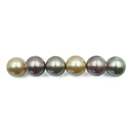 Perla con nudo 12mm de vidrio para collar pulsera y aretes