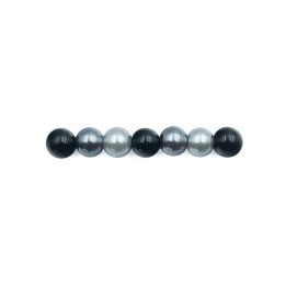 Perla con nudo 6mm de vidrio para collar pulsera y aretes