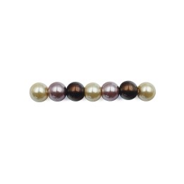Perla con nudo 6mm de vidrio para collar pulsera y aretes