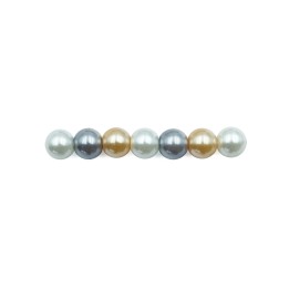 Perla con nudo 6mm de vidrio para collar pulsera y aretes