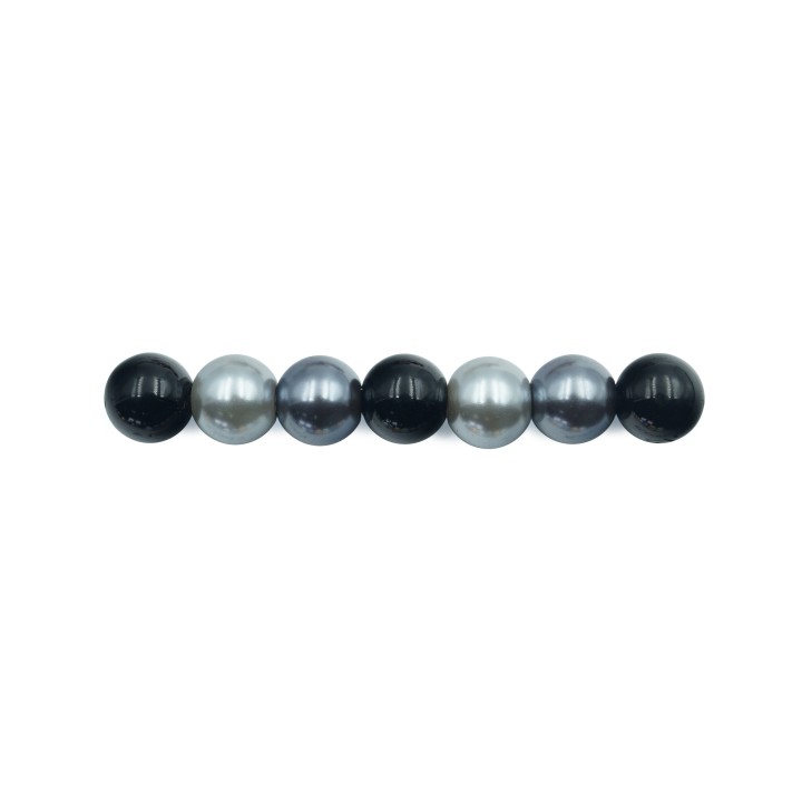 Perla con nudo 8mm de vidrio para collar pulsera y aretes